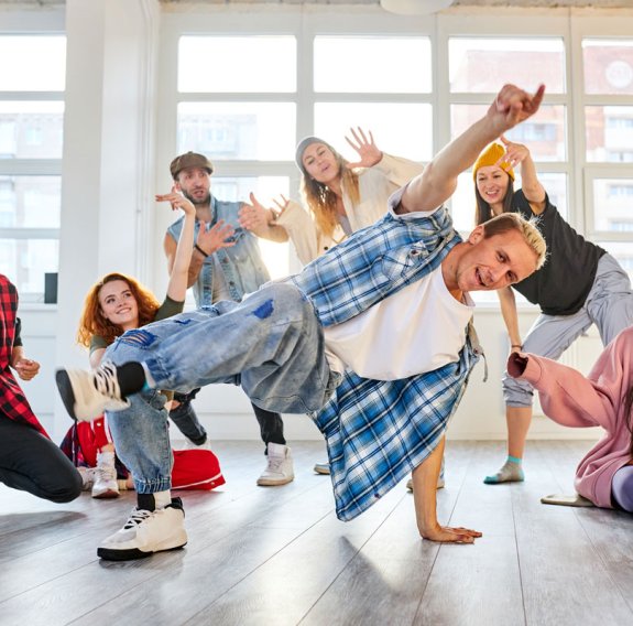 Ein Hip Hop Kurs findet statt