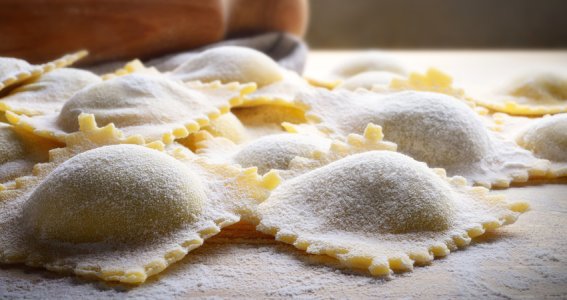 Selbstgemachte Ravioli