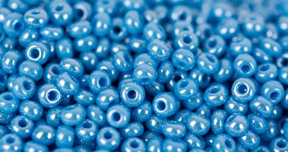 Blaue Perlen