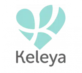Das Keleya Logo in türkis 