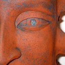 Gesicht einer Töpferskulptur