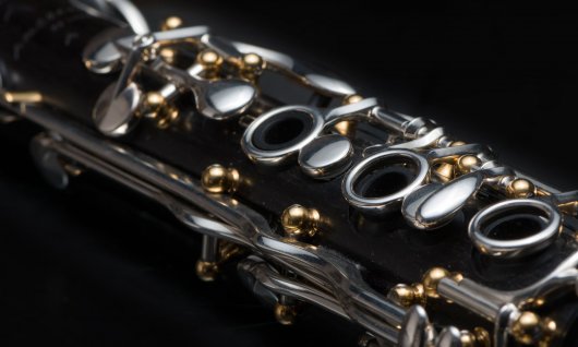 Details einer Klarinette