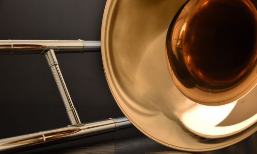 Bildausschnitt einer Posaune