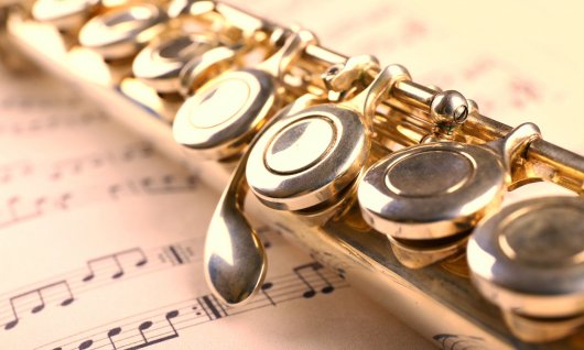 Bildausschnitt einer Querflöte