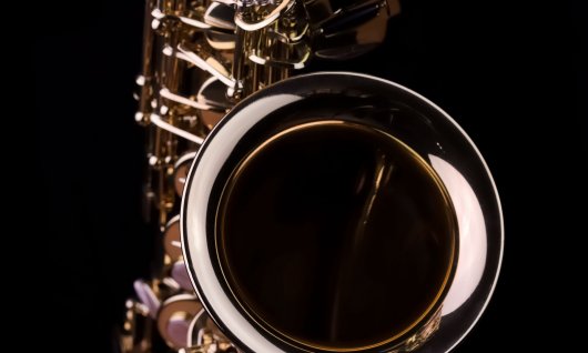 Nahaufnahme eines Saxophones
