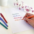 Brushlettering Kurs für Erwachsene Verschiedene Wörter in Kalligraphie