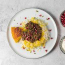 Persisches Gericht auf einem Teller