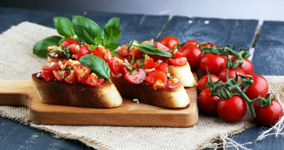 Bruschetta der italienischen Küche