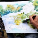 Malkurs für Erwachsene Ein Gemälde aus Aquarellfarben