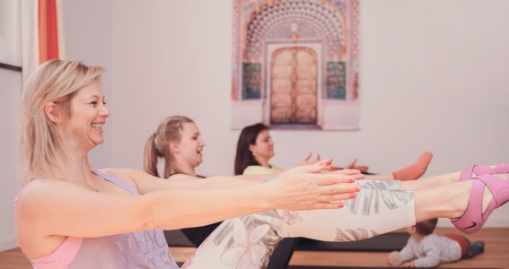 Viel Spaß beim Pilates 