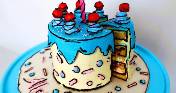 Backkurs: Comic Cake | ERWACHSENE | Online