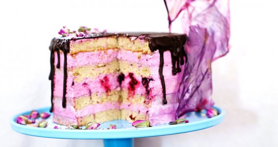 Backkurs: Brombeer Drip Cake | Erwachsene | Online