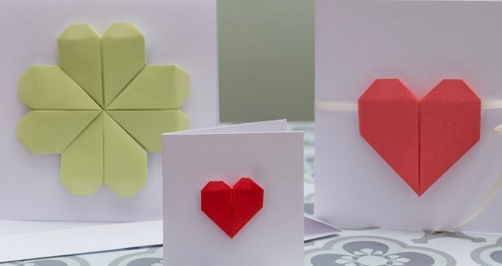Origami Kurs: Falte Papierherzen | Erwachsene | Online