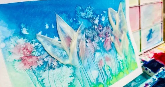Aquarell-Strukturpaste | Erwachsene | Trudering-Riem