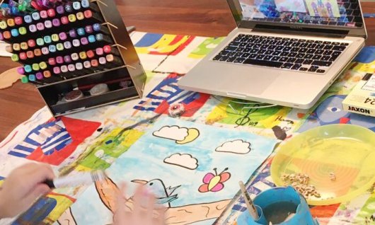 Malzauber Live Online Malkurse für Kinder | 5  - 11 Jahre | Online