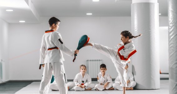 Kampfsport: Taekwondo für Anfänger | 7  - 9 Jahre | Mitte