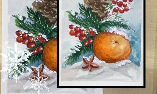 Malkurs: Winterlicher Duft der Weihnacht | Erwachsene | Online