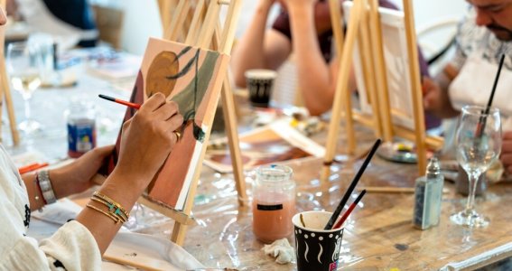 Afterwork Painting: Bar am See/Haus | Erwachsene | Au-Haidhausen