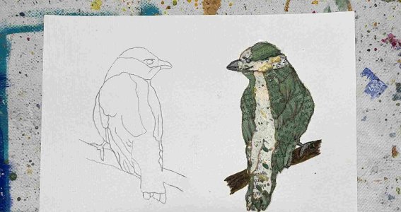 Art Journaling Onlinekurs “Frei wie ein Vogel” | Erwachsene | Video