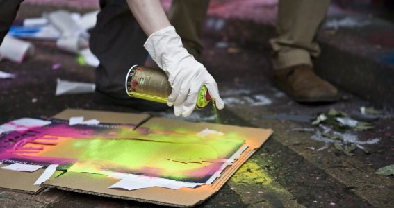 Sommerferien: Stencil Graffiti wie Artist Banksy | Erwachsene | Thalk.Obersendl.-Forsten-Fürstenr.-Solln
