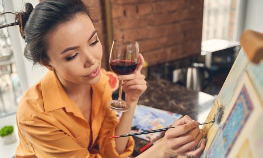 Workshop : Aquarell mit Wein | Erwachsene | München