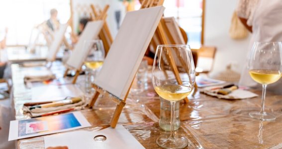 Workshop : Aquarell mit Wein | Erwachsene | München