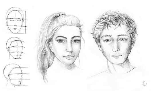 Wochenend-Workshop: Einstieg in das Portraitzeichn | 8  - 17 Jahre | Au-Haidhausen