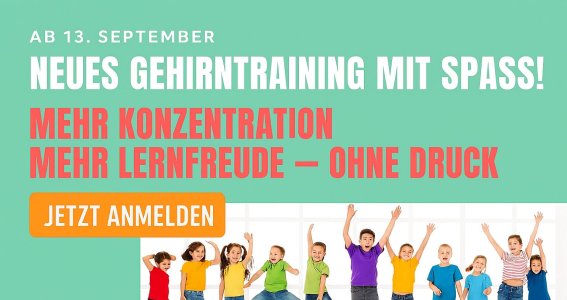 Gehirntraining in Bewegung zu mehr Konzentration | 5  - 12 Jahre | Düsseltal