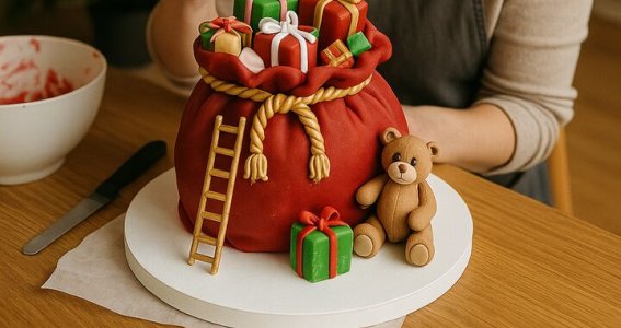Geschenke-Sack Torte | Erwachsene | Online